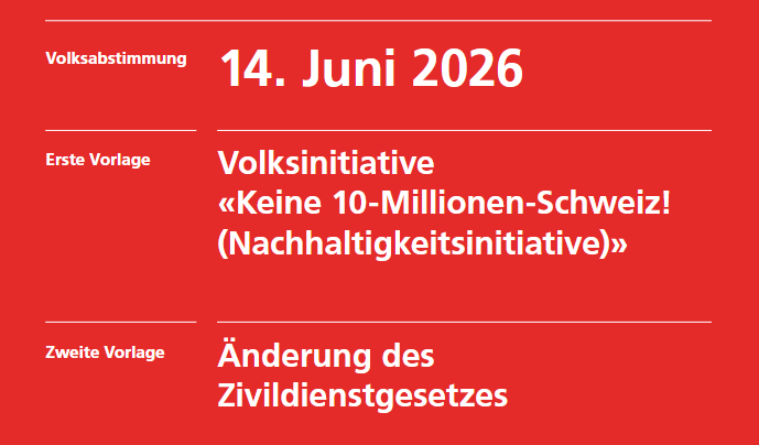 Volksinitiative «Keine 10-Millionen-Schweiz! (Nachhaltigkeitsinitiative)»