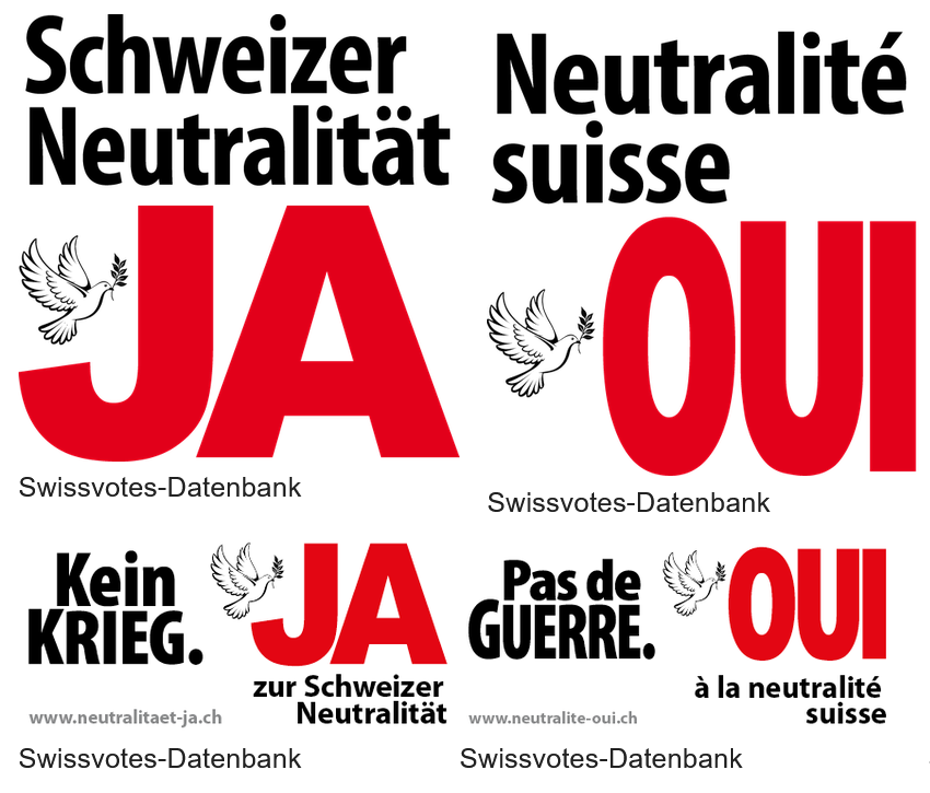 Volksinitiative «Wahrung der schweizerischen Neutralität (Neutralitätsinitiative)»
